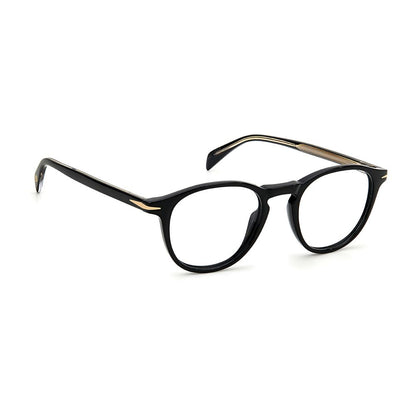 Eyeglasses Frames by David Beckham for men in acetate and black showcases an refined full-frame frame design featuring a sophisticated black coloured frame for an refined and refined aesthetic.