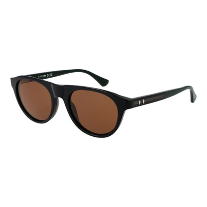 Sunglasses by Web for men in acetate multicolor showcases a ethereal silhouette, featuring green coloured frame full-rim panto frame design with non-polarized category-3-dark-tint lens for a ethereal finish.