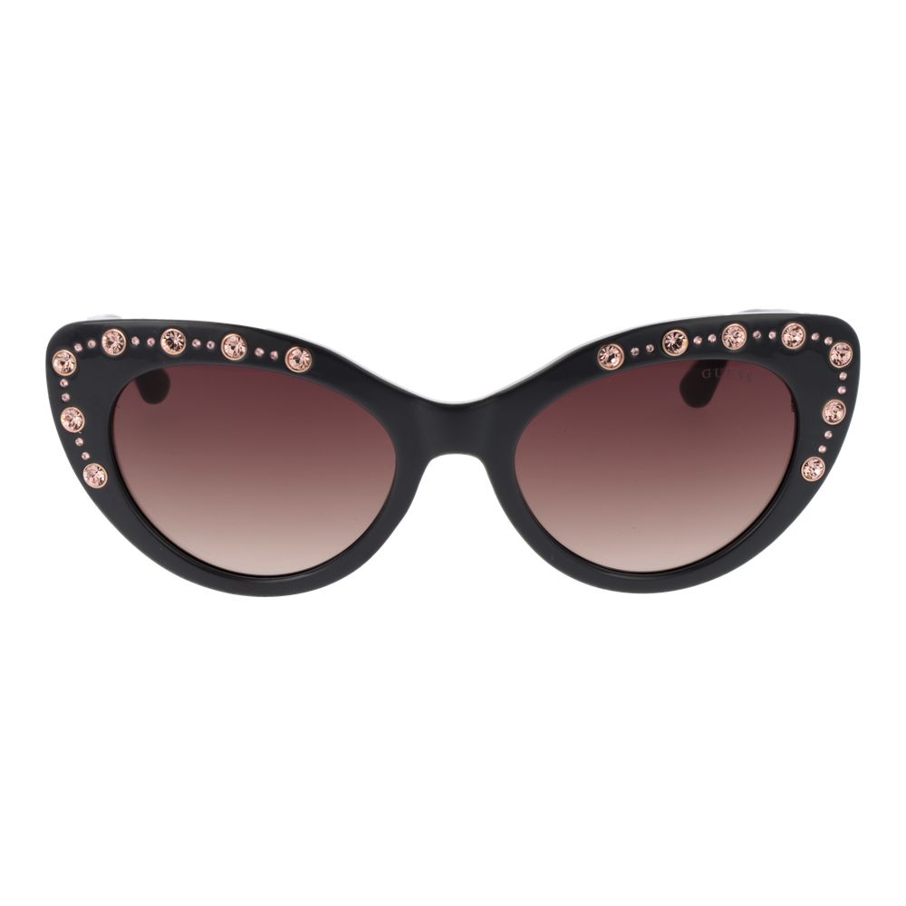 Sunglasses by Guess for women in and gradient, brown & gray featuring an stylish cat-eye full-rim frame design with a sophisticated gray coloured frame finish and high-performance category-3-dark-tint gradient lens.