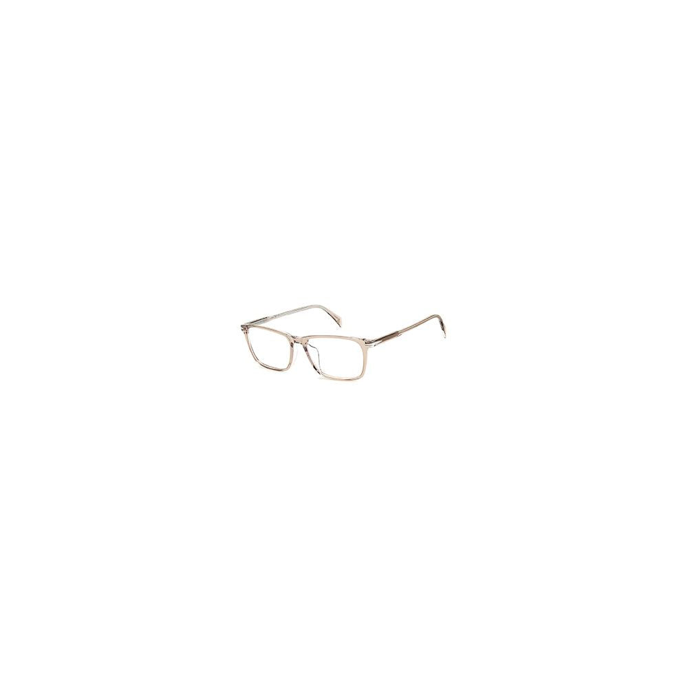 Eyeglasses Frames by David Beckham for men in acetate beige features an refined silhouette, showcasing the refined beige coloured frame and sophisticated full-frame frame design.