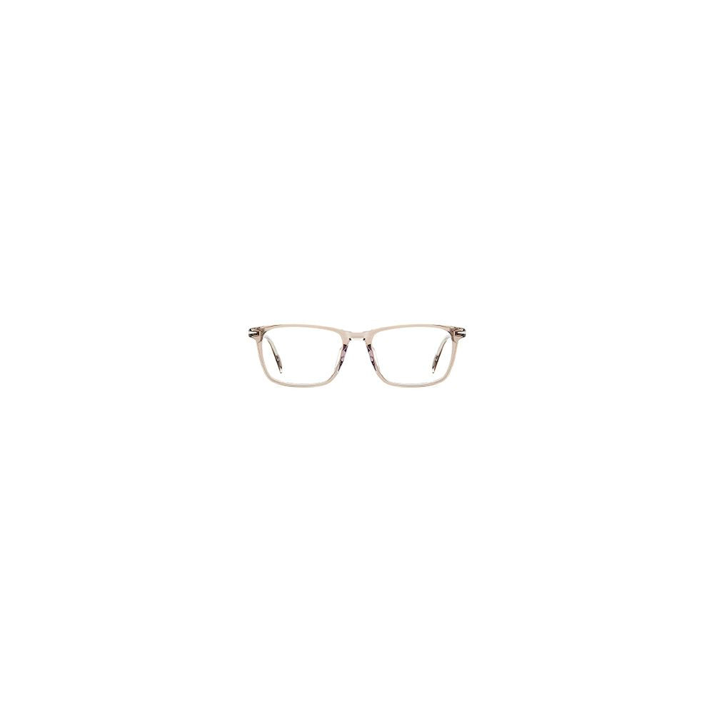 Eyeglasses Frames by David Beckham for men in acetate and beige showcases an refined full-frame frame design featuring a sophisticated beige coloured frame for an refined and refined aesthetic.