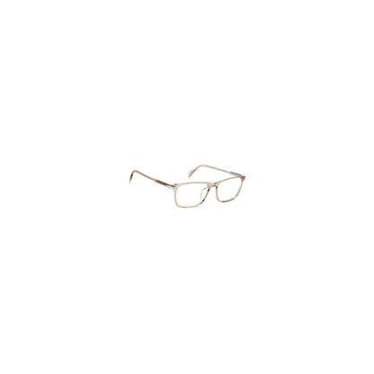 Eyeglasses Frames by David Beckham for men in acetate beige showcases a reflective silhouette, artfully incorporating a sophisticated beige coloured frame with a distinct full-frame frame design.