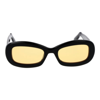 GCDS Rectangle Non-Polarized Light-Tint Plastic Sunglasses - Black