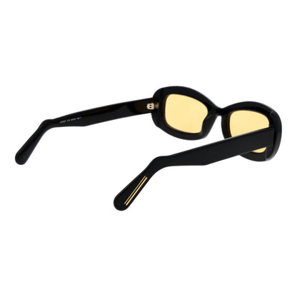 GCDS Rectangle Non-Polarized Light-Tint Plastic Sunglasses - Black