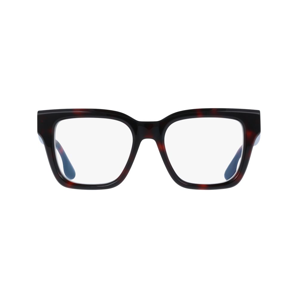 Eyeglasses Frames by Victoria Beckham for women in plastic brown showcases a refined full-frame frame design with a refined brown coloured frame finish for a refined and sophisticated look.