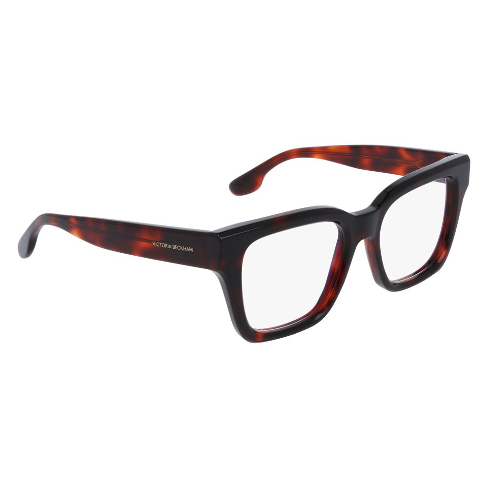 Eyeglasses Frames by Victoria Beckham for women in plastic brown features a refined silhouette, showcasing a refined brown coloured frame and full-frame frame design for a sophisticated, premium look.