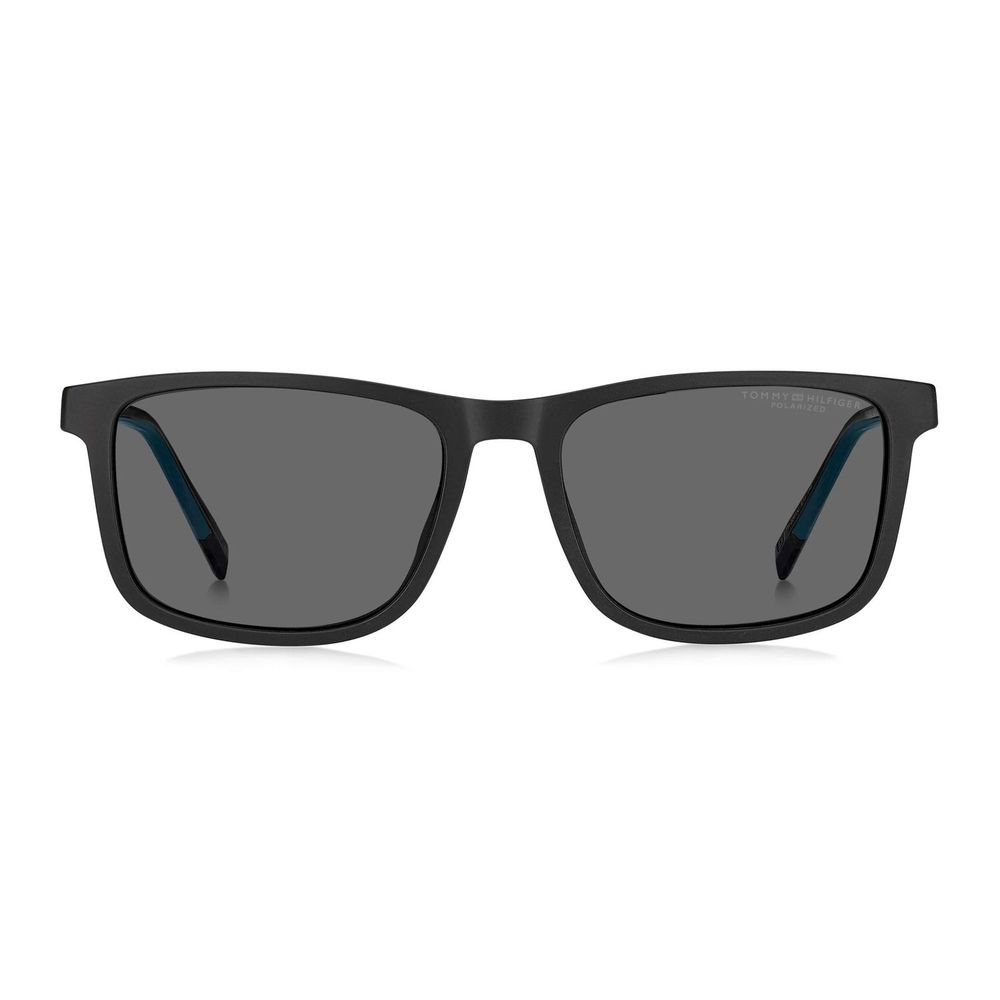 Eyeglasses Frames by Tommy Hilfiger for men in polyamide and black showcases a refined silhouette, detailed with a black coloured frame finish and a sophisticated full-frame frame design.