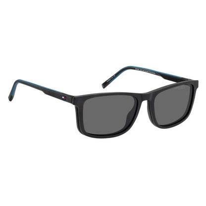 Eyeglasses Frames by Tommy Hilfiger for men in polyamide black features an refined silhouette, showcasing the refined black coloured frame and sophisticated full-frame frame design.