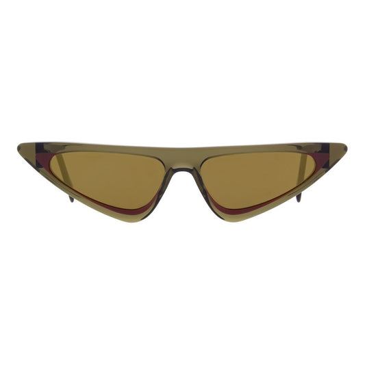 Sunglasses by Andy Wolf for women in and multicolor presents a sumptuous silhouette, featuring green coloured frame and full-rim cat-eye frame design with non-polarized category-3-dark-tint lens for a sumptuous look.