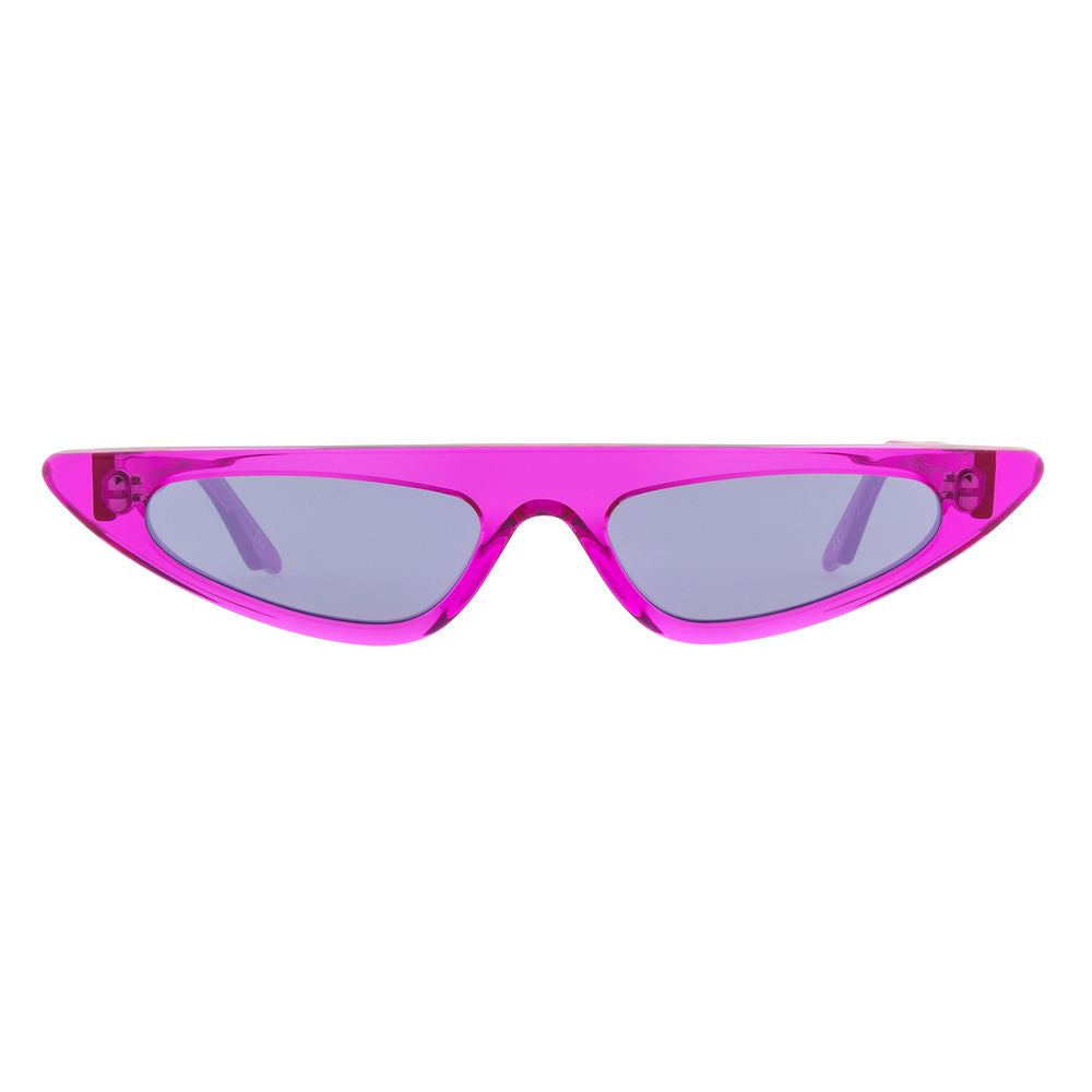Sunglasses by Andy Wolf for women in multicolor showcases a ethereal silhouette, featuring pink coloured frame full-rim cat-eye frame design with non-polarized category-3-dark-tint lens for a ethereal finish.
