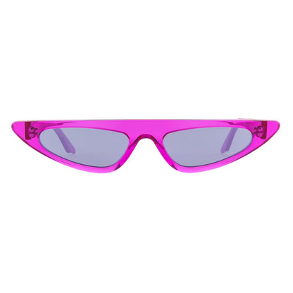 Sunglasses by Andy Wolf for women in multicolor showcases a ethereal silhouette, featuring pink coloured frame full-rim cat-eye frame design with non-polarized category-3-dark-tint lens for a ethereal finish.