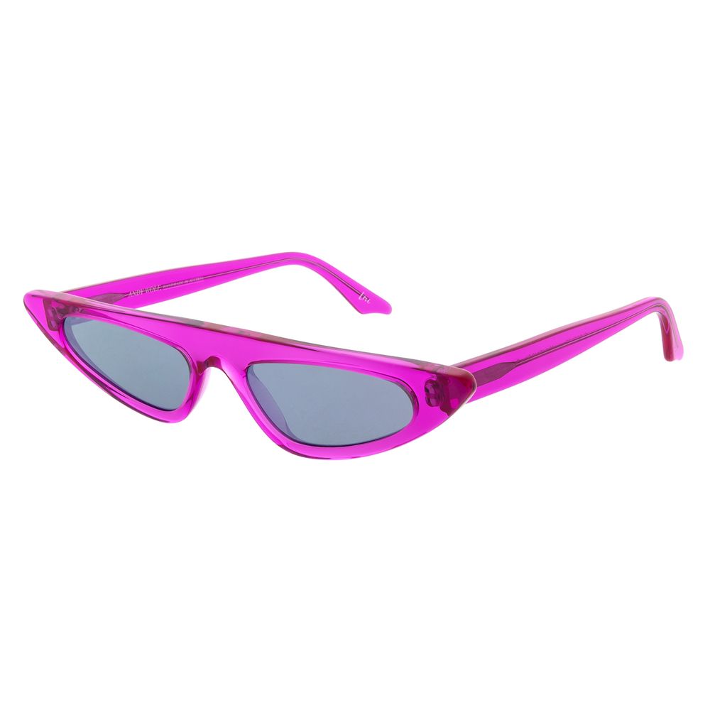 Sunglasses by Andy Wolf for women in multicolor features an lustrous full-rim cat-eye frame design with pink coloured frame detailing and non-polarized category-3-dark-tint lens for a lustrous aesthetic.