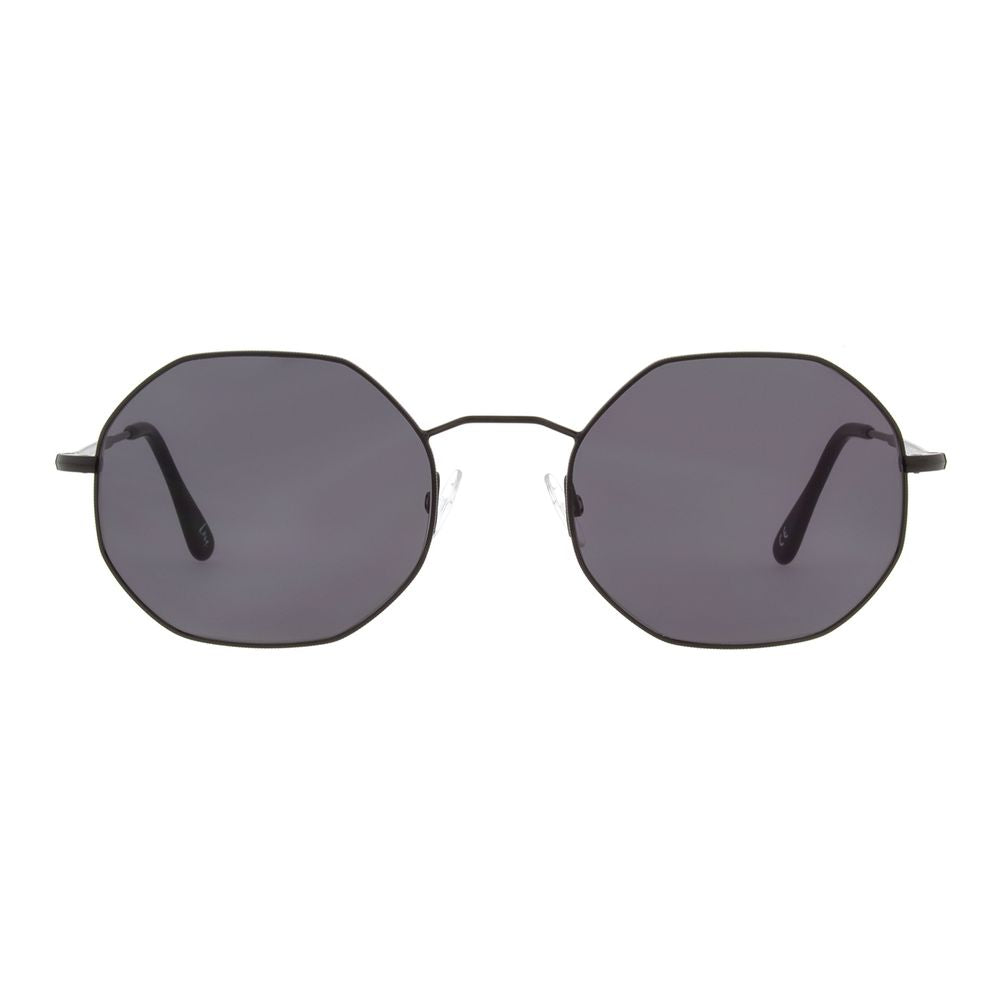 Sunglasses by Andy Wolf for unisex in metal and black featuring an opulent full-rim oval frame design with a sophisticated black coloured frame finish and high-performance non-polarized category-3-dark-tint lens.