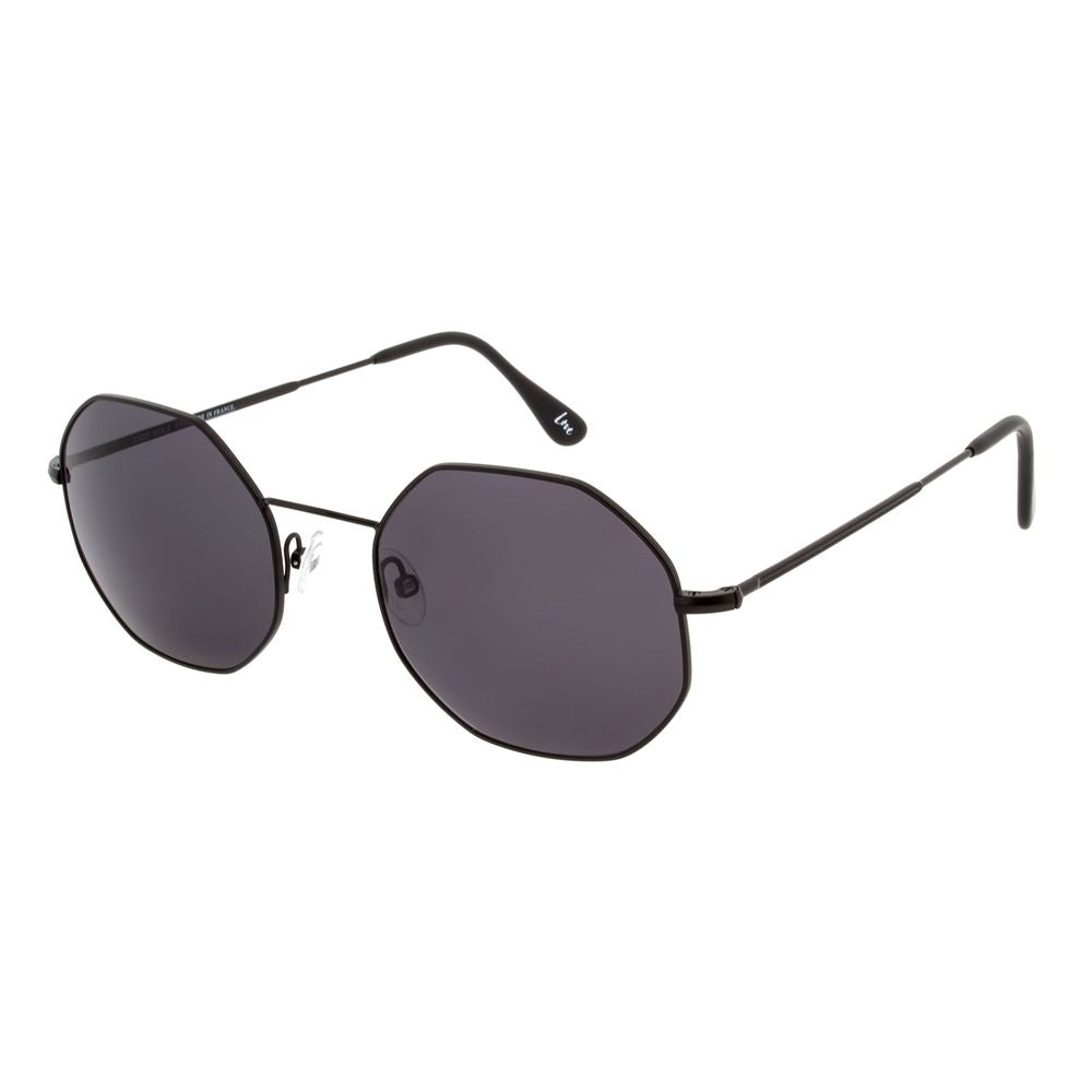 Sunglasses by Andy Wolf for unisex in black features an lustrous full-rim oval frame design with black coloured frame detailing and non-polarized category-3-dark-tint lens for a lustrous aesthetic.