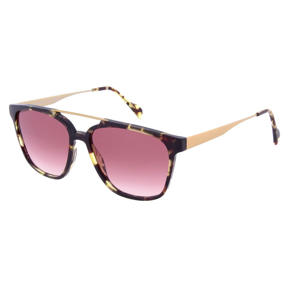 Andy Wolf Rectangle Non-Polarized Medium-Tint Metal Sunglasses - Brown