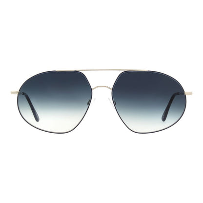 Sunglasses by Andy Wolf for unisex in silver showcases a ethereal silhouette, featuring silver coloured frame aviator full-rim frame design with non-polarized category-2-medium-tint lens for a ethereal finish.