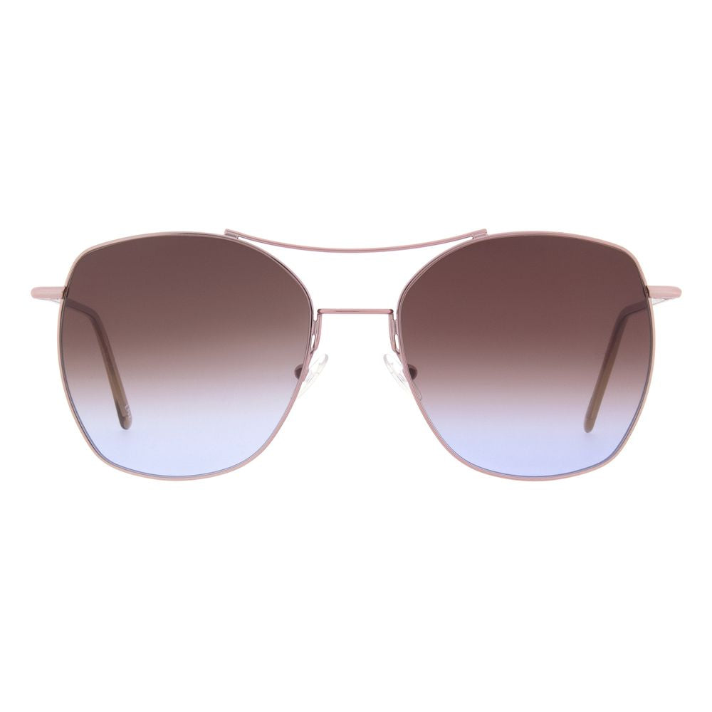 Andy Wolf Cat-Eye Non-Polarized Medium-Tint Metal Sunglasses - Brown