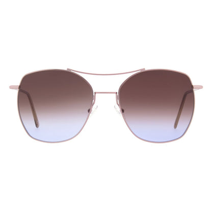 Andy Wolf Cat-Eye Non-Polarized Medium-Tint Metal Sunglasses - Brown