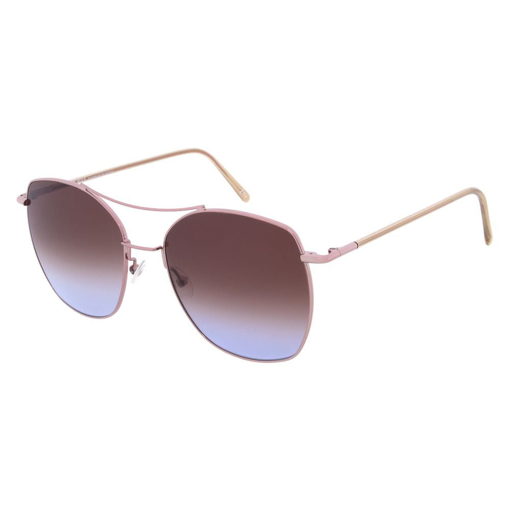 Andy Wolf Cat-Eye Non-Polarized Medium-Tint Metal Sunglasses - Brown