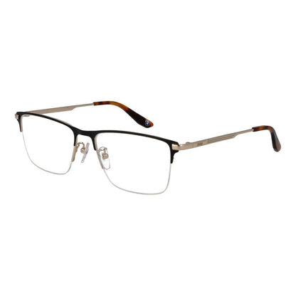 BMW Men's Rectangle Half-Rim Metal Eyeglasses Frames - Black