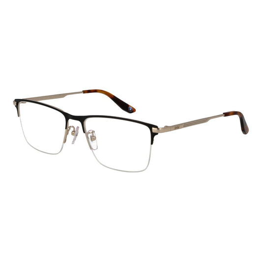 Eyeglasses Frames by BMW for men in cotton and black & signature showcases a refined silhouette, detailed with a black coloured frame finish and a sophisticated half-frame frame design.