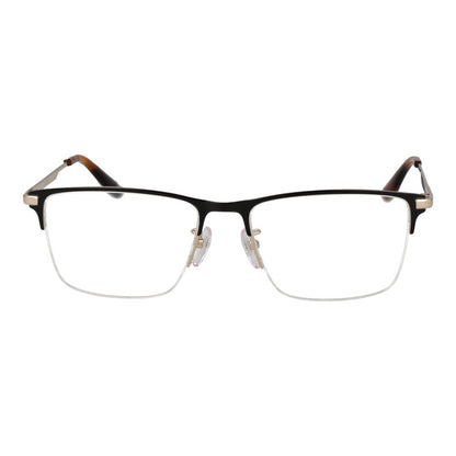 BMW Men's Rectangle Half-Rim Metal Eyeglasses Frames - Black