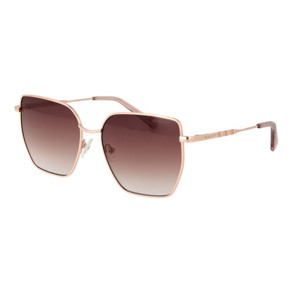 Gant Square Gradient Medium-Tint Metal Sunglasses - Rose Gold