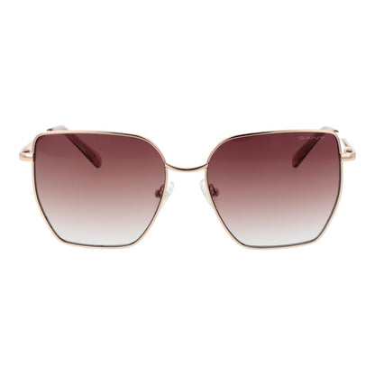 Gant Square Gradient Medium-Tint Metal Sunglasses - Rose Gold