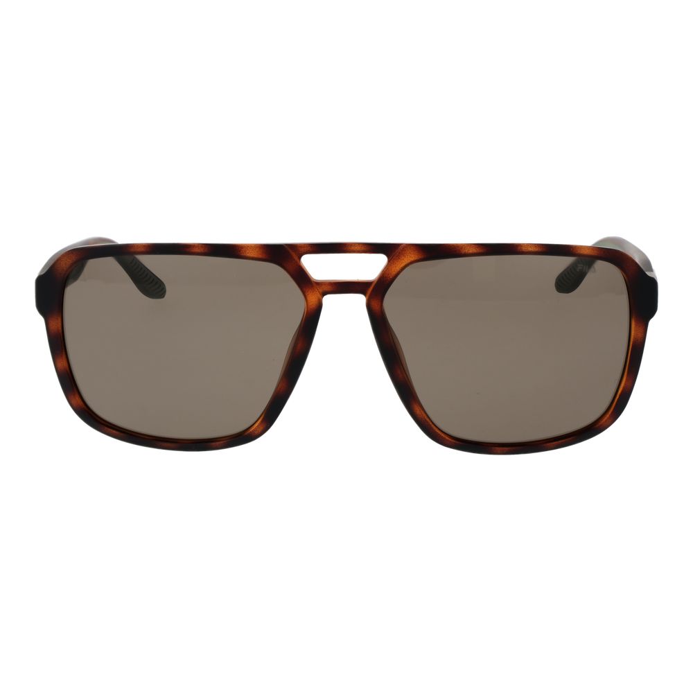 This Sunglasses by Fila for men in plastic multicolor presents a sumptuous silhouette, showcasing a sumptuous aviator full-rim frame design in multicolor coloured frame and high-performance polarized category-3-dark-tint lens.