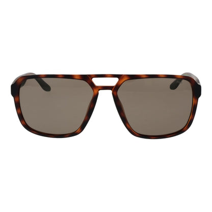 This Sunglasses by Fila for men in plastic multicolor presents a sumptuous silhouette, showcasing a sumptuous aviator full-rim frame design in multicolor coloured frame and high-performance polarized category-3-dark-tint lens.