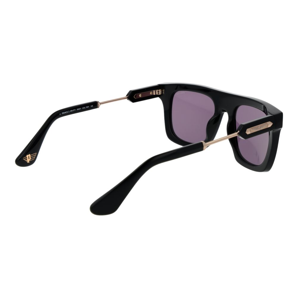Sunglasses by Police for men in and black featuring an opulent rectangle full-rim frame design with a sophisticated black coloured frame finish and high-performance non-polarized category-3-dark-tint lens.