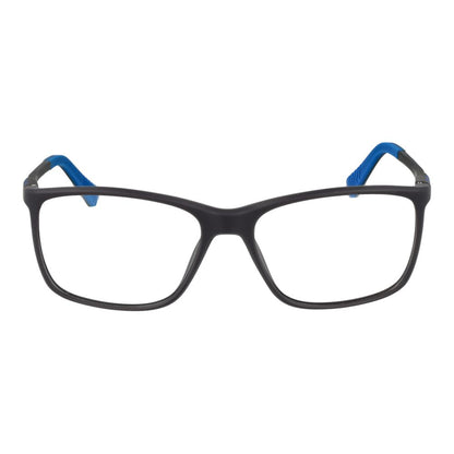 Eyeglasses Frames by Fila for men in plastic gray features an refined silhouette, showcasing a sophisticated gray coloured frame and refined full-frame frame design for a refined look.