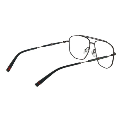 Eyeglasses Frames by Fila for men in stainless steel gray showcases a refined full-frame frame design with a refined gunmetal coloured frame finish for a refined and sophisticated look.