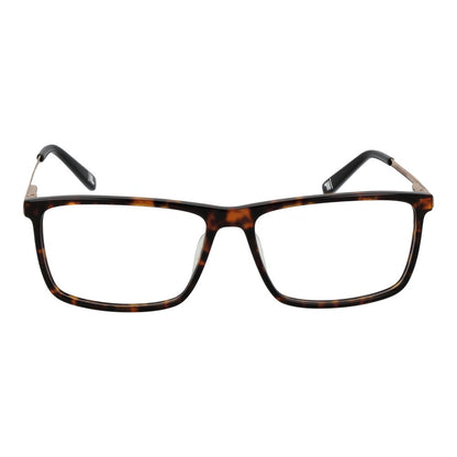 Eyeglasses Frames by Fila for men in cellulose acetate brown features a refined silhouette, showcasing a refined brown coloured frame and full-frame frame design for a sophisticated, premium look.