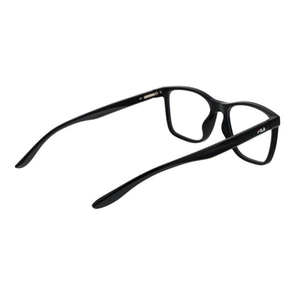 Eyeglasses Frames by Fila for men in plastic black features an refined silhouette, showcasing a sophisticated black coloured frame and refined full-frame frame design for a refined look.