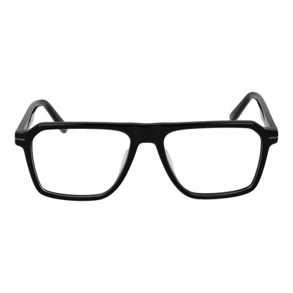 Eyeglasses Frames by Fila for men in cellulose acetate black features an refined silhouette, showcasing a sophisticated black coloured frame and refined full-frame frame design for a refined look.