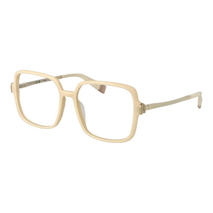 Eyeglasses Frames by Furla for women in cellulose acetate beige features a refined silhouette, showcasing a refined cream coloured frame and full-frame frame design for a sophisticated, premium look.