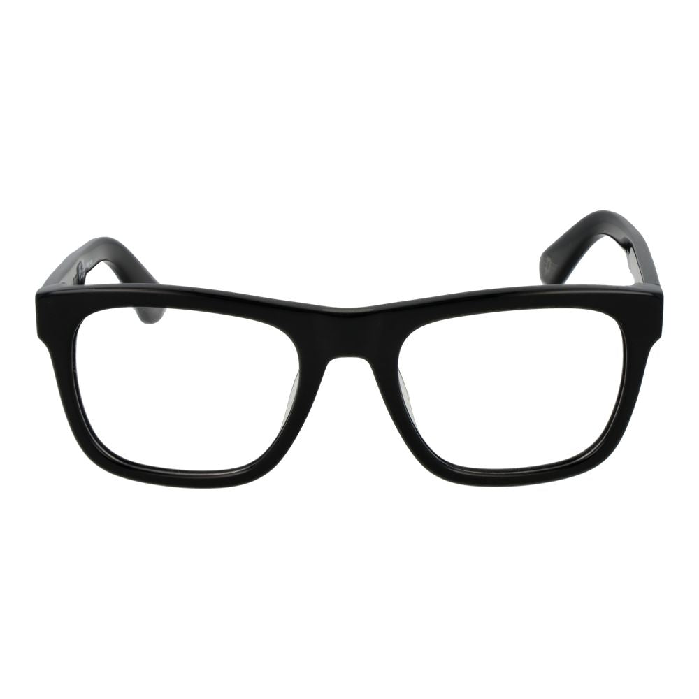 Eyeglasses Frames by Police for men in cellulose acetate black features an refined silhouette, showcasing a sophisticated black coloured frame and refined full-frame frame design for a refined look.