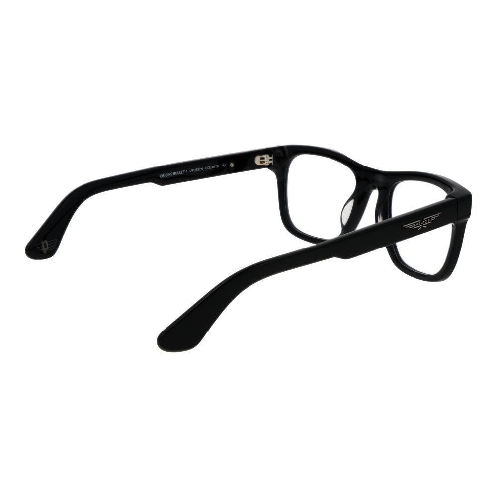 Eyeglasses Frames by Police for men in cellulose acetate black showcases a refined full-frame frame design with a refined black coloured frame finish for a refined and sophisticated look.