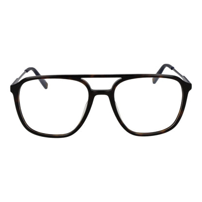 Eyeglasses Frames by Fila for men in cellulose acetate brown features an refined silhouette, showcasing the refined brown coloured frame and sophisticated full-frame frame design.