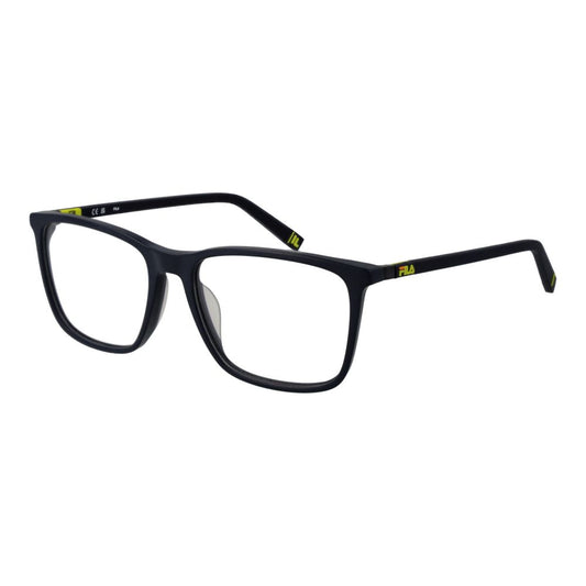 Eyeglasses Frames by Fila for men in cellulose acetate blue features an refined silhouette, showcasing a sophisticated blue coloured frame and refined full-frame frame design for a refined look.