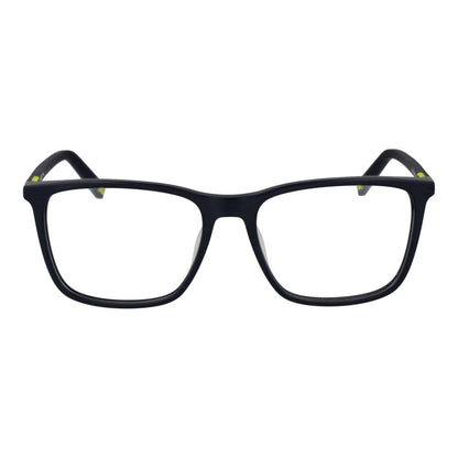 Eyeglasses Frames by Fila for men in cellulose acetate blue showcases a reflective silhouette, artfully incorporating a sophisticated blue coloured frame with a distinct full-frame frame design.