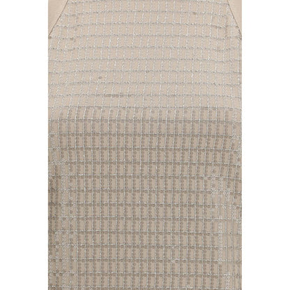 T-Shirt by Brunello Cucinelli for women in stretch cotton beige showcases a unassuming silhouette, artfully detailed with a refined and unassuming for a sophisticated, contemporary look.