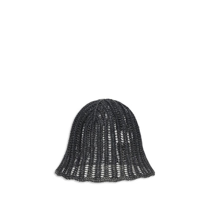 Hat by Brunello Cucinelli for women in raffia black presents a refined silhouette from the Raffia Hat collection, showcasing a refined design that defines modern luxury.