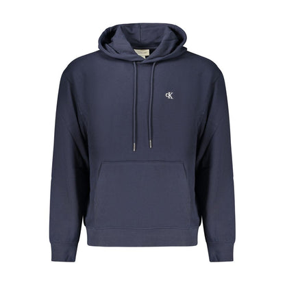 Sweatshirt by Calvin Klein for men in cotton blue & signature showcases a slouchy chic silhouette, artfully detailed with a slouchy chic and for a slouchy chic finish.