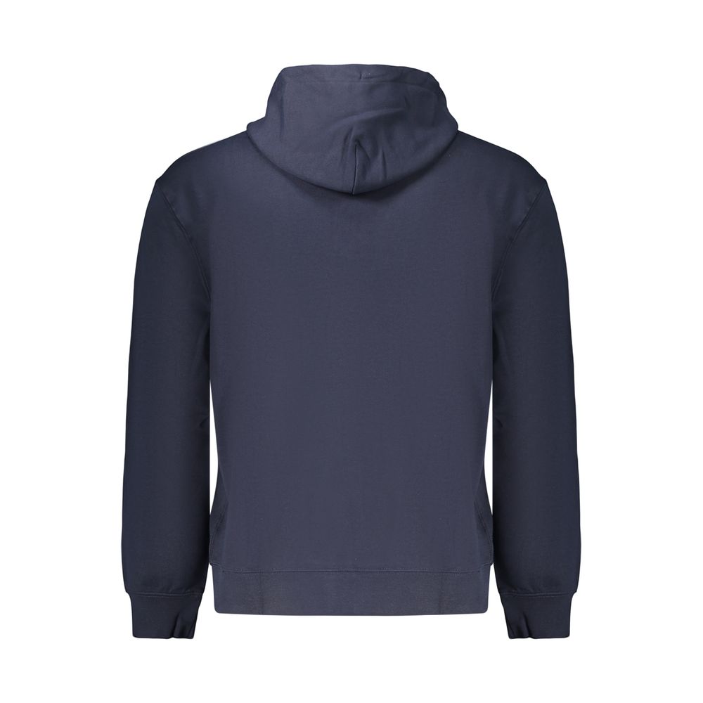 Sweatshirt by Calvin Klein for men in cotton blue & signature features an exquisite silhouette, showcasing and details for a exquisite look.