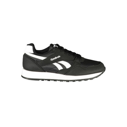 Reebok Men's Athletic Polyester & Polyurethane Sneakers - Black