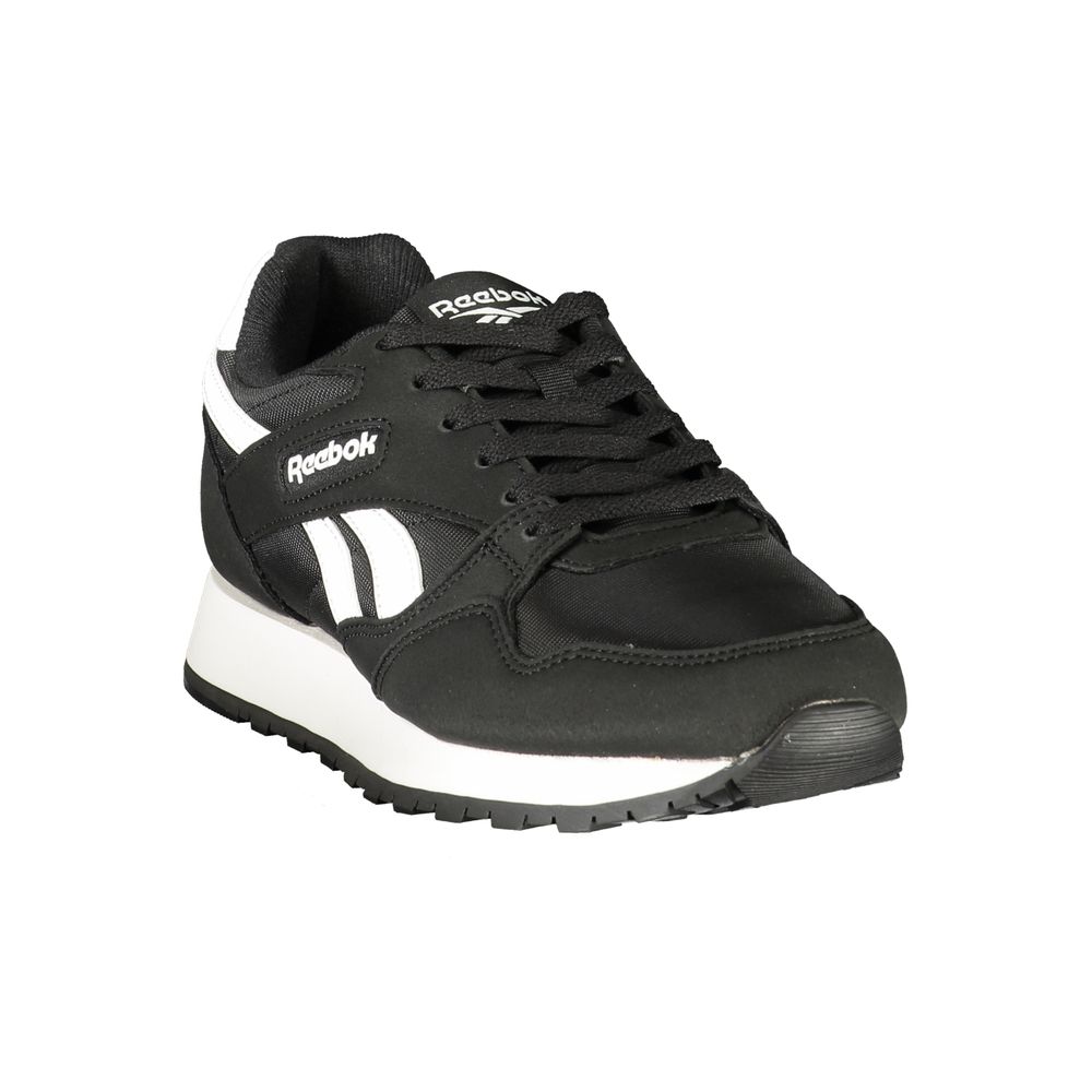 Reebok Men's Athletic Polyester & Polyurethane Sneakers - Black