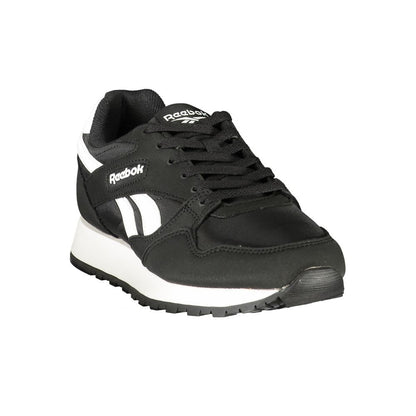 Reebok Men's Athletic Polyester & Polyurethane Sneakers - Black