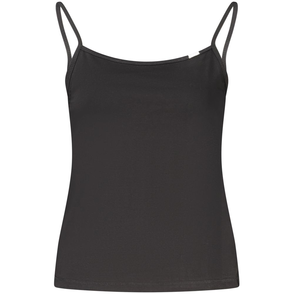 Tank Top by Calvin Klein for women in stretch cotton black features an bespeak silhouette, showcasing an bespeak sleeveless and bespeak for a truly sophisticated look.